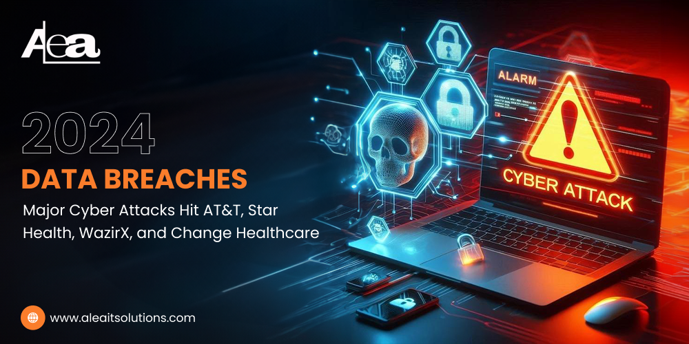 AleaIT Solutions 2024 Data Breaches_ Major Cyber Attacks Hit AT&T, Star Health, WazirX, and Change Healthcare